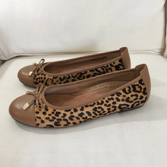 Shoes - Vionic Minna Ballet Flats Calf Hair Leopard Print